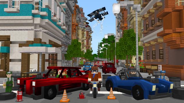 Screenshot of the Minecraft Bedrock Marketplace product Crazy Car Tuning created by Pixelbiester.