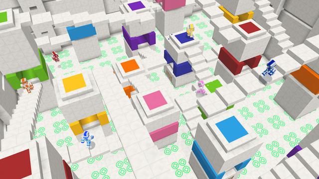 Screenshot of the Minecraft Bedrock Marketplace product Crazy Rainbow Games created by Pixelbiester.
