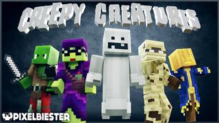 Thumbnail of the Minecraft Bedrock Marketplace product Creepy Creatures created by Pixelbiester.