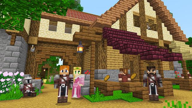 Screenshot of the Minecraft Bedrock Marketplace product Crown Castle created by Pixelbiester.