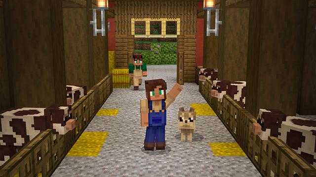 Screenshot of the Minecraft Bedrock Marketplace product Cute Farm created by Pixelbiester.