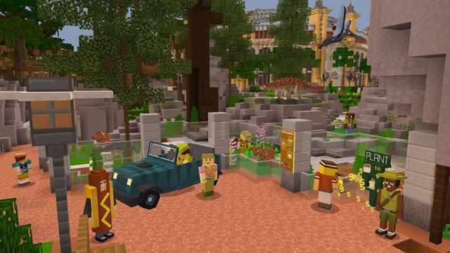 Screenshot of the Minecraft Bedrock Marketplace product Dinosaur World created by Pixelbiester.