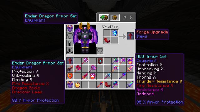Screenshot of the Minecraft Bedrock Marketplace product ENCHANTMENTS++ created by Pixelbiester.