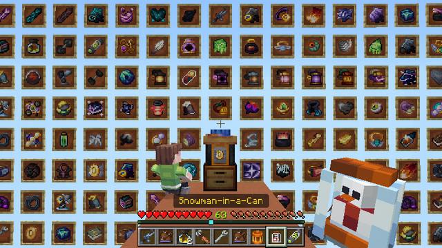 Screenshot of the Minecraft Bedrock Marketplace product Gadgets & Trinkets Add-On created by Pixelbiester.