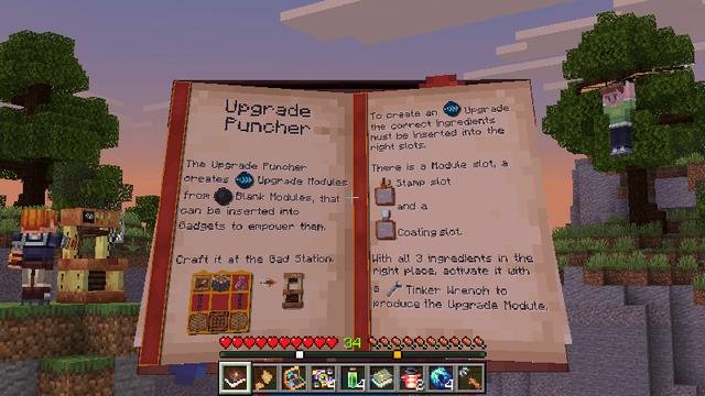 Screenshot of the Minecraft Bedrock Marketplace product Gadgets & Trinkets Add-On created by Pixelbiester.