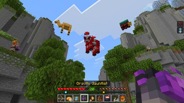 Screenshot of the Minecraft Bedrock Marketplace product Gadgets & Trinkets Add-On created by Pixelbiester.