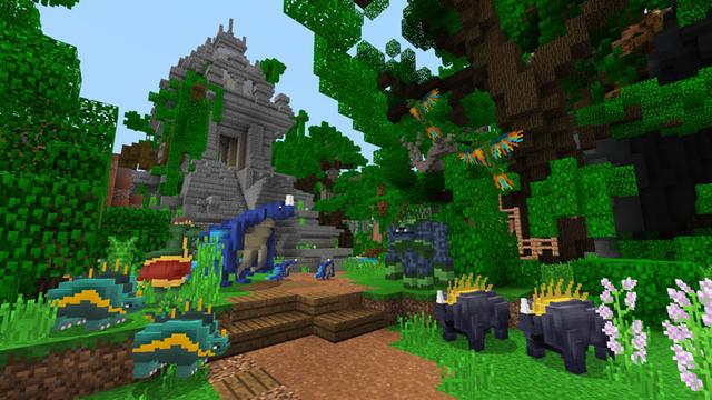 Screenshot of the Minecraft Bedrock Marketplace product Giant Tree Adventure created by Pixelbiester.