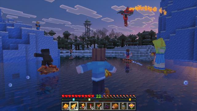 Screenshot of the Minecraft Bedrock Marketplace product Gliders Add-On created by Pixelbiester.