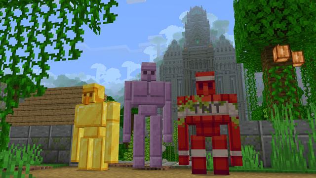 Screenshot of the Minecraft Bedrock Marketplace product Golem Expansion created by Pixelbiester.