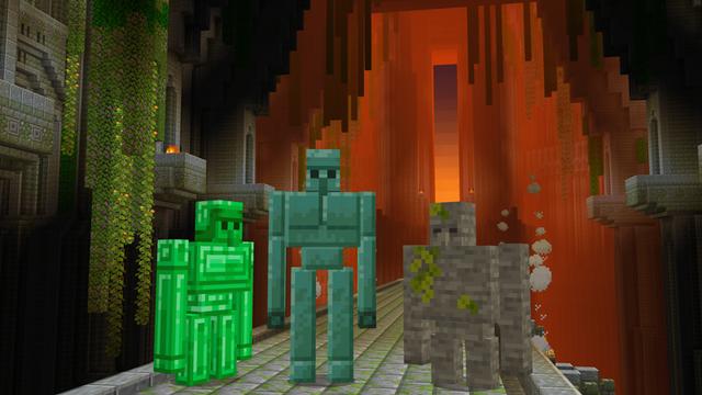 Screenshot of the Minecraft Bedrock Marketplace product Golem Expansion created by Pixelbiester.