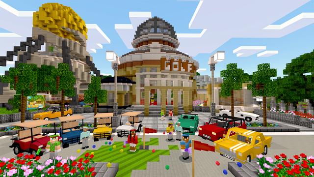 Screenshot of the Minecraft Bedrock Marketplace product Golf it! created by Pixelbiester.