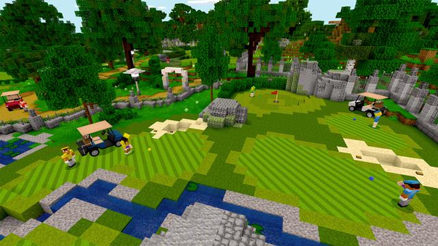 Screenshot of the Minecraft Bedrock Marketplace product Golf it! created by Pixelbiester.