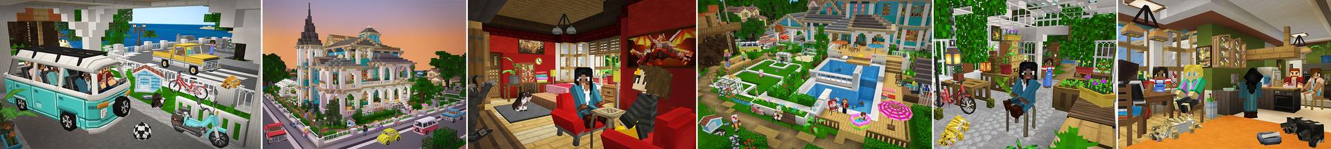 Panorama of the Minecraft Bedrock Marketplace product Happy Family - Roleplay created by Pixelbiester.