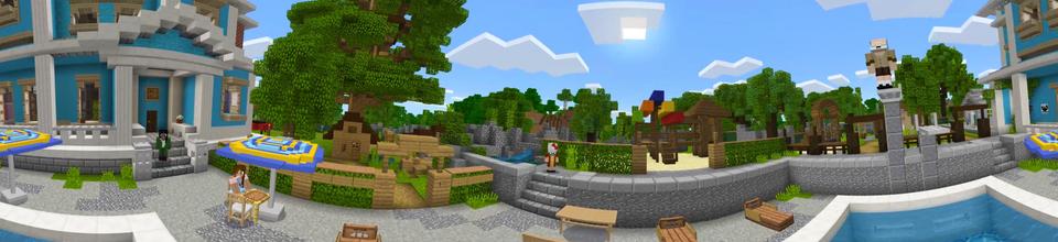 Panorama of the Minecraft Bedrock Marketplace product Happy Family created by Pixelbiester.
