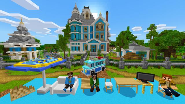 Screenshot of the Minecraft Bedrock Marketplace product Happy Family created by Pixelbiester.