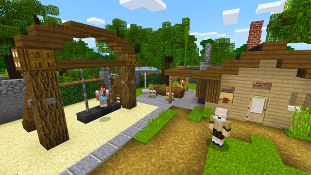 Screenshot of the Minecraft Bedrock Marketplace product Happy Family created by Pixelbiester.