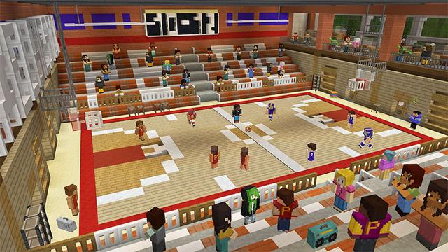 Screenshot of the Minecraft Bedrock Marketplace product High School Life created by Pixelbiester.
