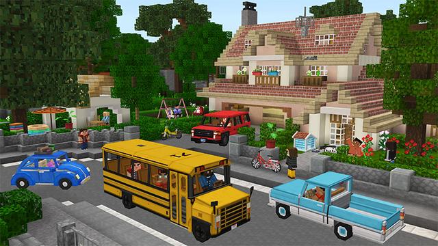 Screenshot of the Minecraft Bedrock Marketplace product High School Life created by Pixelbiester.