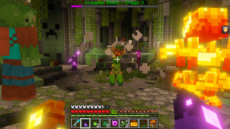 Screenshot of the Minecraft Bedrock Marketplace product Mob Companions Add-On created by Pixelbiester.
