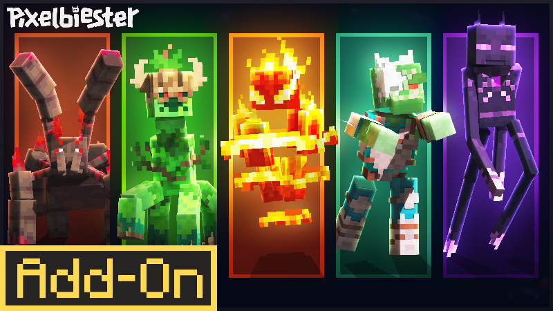 Thumbnail of the Minecraft Bedrock Marketplace product Mob Companions Add-On created by Pixelbiester.