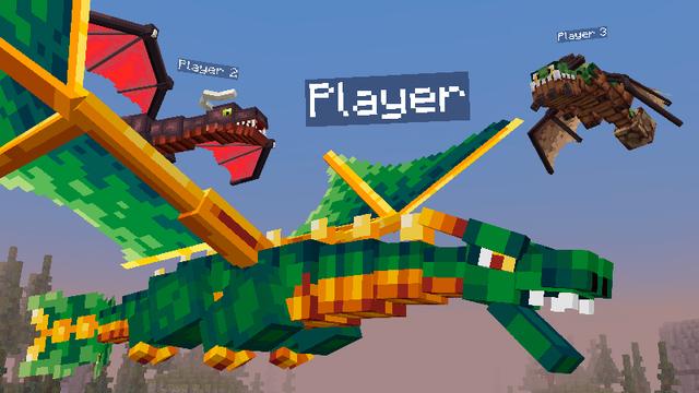 Screenshot of the Minecraft Bedrock Marketplace product MORPH into DRAGONS! created by Pixelbiester.