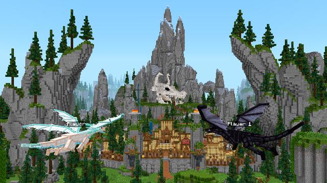 Screenshot of the Minecraft Bedrock Marketplace product MORPH into DRAGONS! created by Pixelbiester.