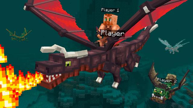 Screenshot of the Minecraft Bedrock Marketplace product MORPH into DRAGONS! created by Pixelbiester.