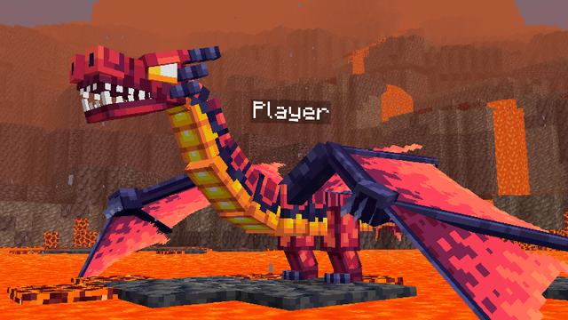 Screenshot of the Minecraft Bedrock Marketplace product MORPH into DRAGONS! created by Pixelbiester.