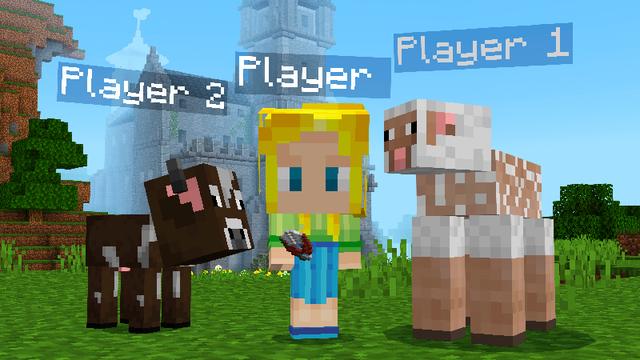 Screenshot of the Minecraft Bedrock Marketplace product MORPH into MOBS! created by Pixelbiester.