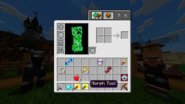 Screenshot of the Minecraft Bedrock Marketplace product MORPH into MOBS! created by Pixelbiester.