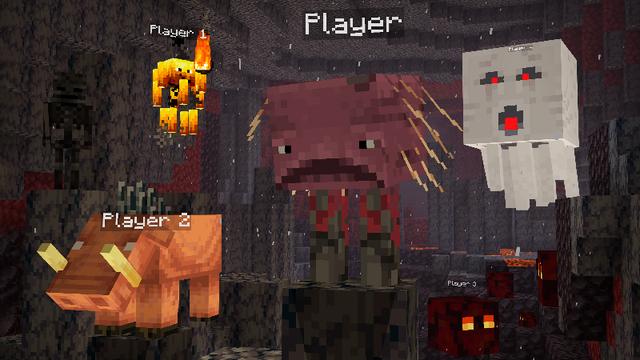 Screenshot of the Minecraft Bedrock Marketplace product MORPH into MOBS! created by Pixelbiester.