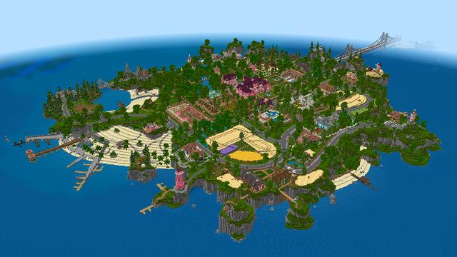 Screenshot of the Minecraft Bedrock Marketplace product Pink Villa created by Pixelbiester.