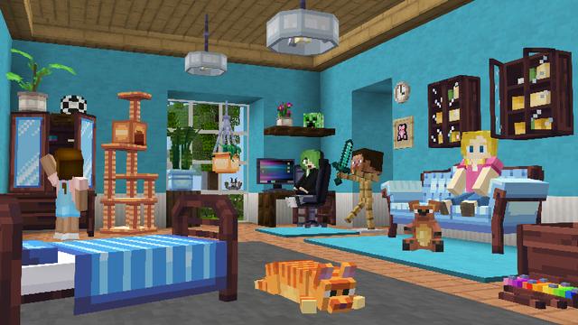 Screenshot of the Minecraft Bedrock Marketplace product Pink Villa created by Pixelbiester.