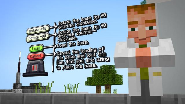 Screenshot of the Minecraft Bedrock Marketplace product Portable Base created by Pixelbiester.