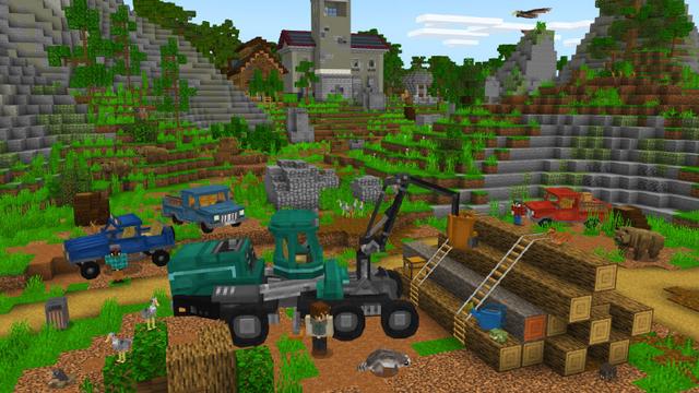 Screenshot of the Minecraft Bedrock Marketplace product Scout Camp created by Pixelbiester.