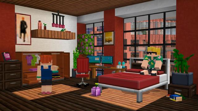 Screenshot of the Minecraft Bedrock Marketplace product Seaside City created by Pixelbiester.