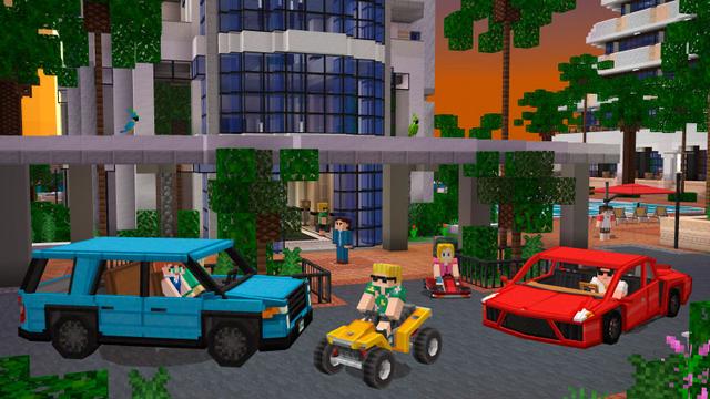 Screenshot of the Minecraft Bedrock Marketplace product Seaside City created by Pixelbiester.