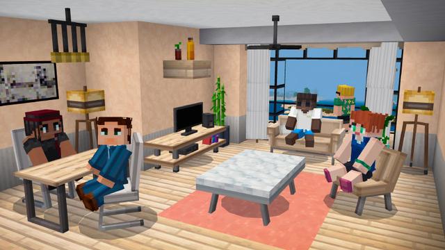 Screenshot of the Minecraft Bedrock Marketplace product Seaside City created by Pixelbiester.