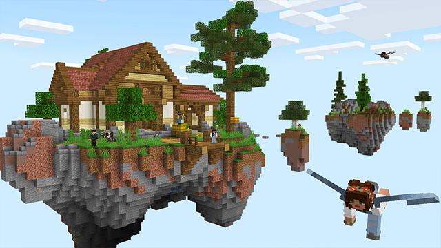 Screenshot of the Minecraft Bedrock Marketplace product Skyblock Adventure created by Pixelbiester.