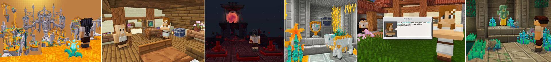Panorama of the Minecraft Bedrock Marketplace product Skylands Adventure created by Pixelbiester.