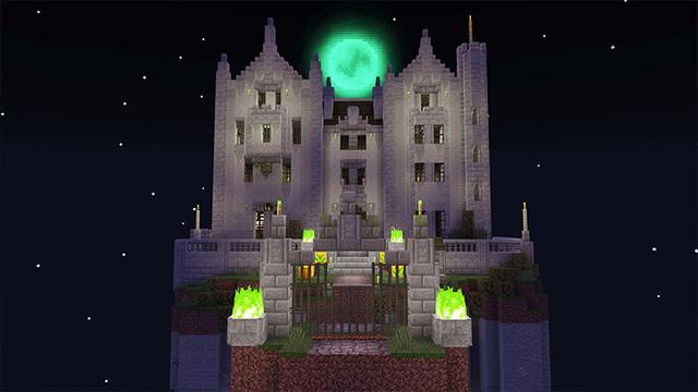 Screenshot of the Minecraft Bedrock Marketplace product Spooky Scary Skyblock created by Pixelbiester.