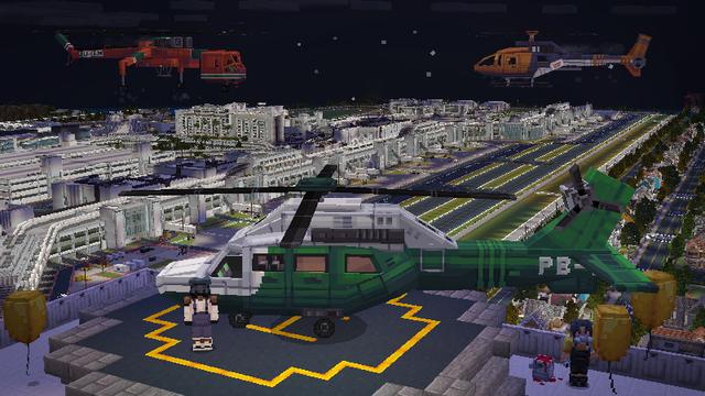 Screenshot of the Minecraft Bedrock Marketplace product The Airport created by Pixelbiester.