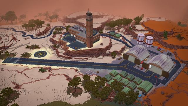 Screenshot of the Minecraft Bedrock Marketplace product The Airport created by Pixelbiester.