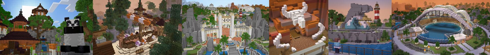 Panorama of the Minecraft Bedrock Marketplace product The Empty Zoo created by Pixelbiester.