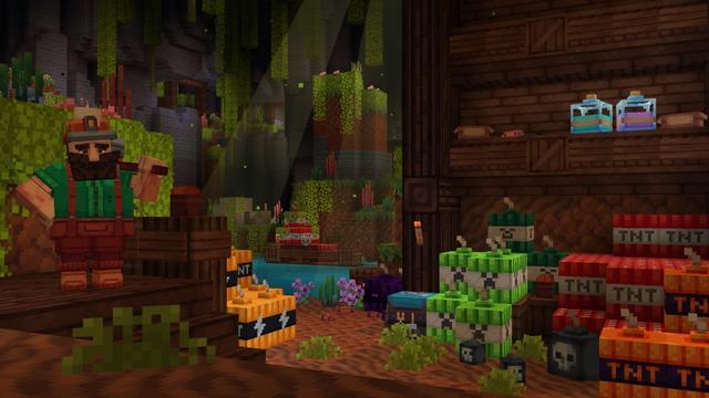 Screenshot of the Minecraft Bedrock Marketplace product TNT created by Pixelbiester.