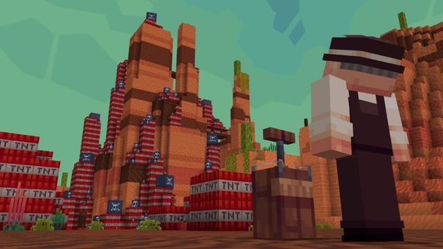 Screenshot of the Minecraft Bedrock Marketplace product TNT created by Pixelbiester.