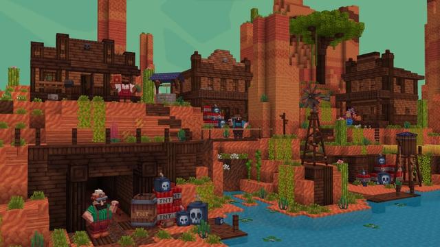 Screenshot of the Minecraft Bedrock Marketplace product TNT created by Pixelbiester.