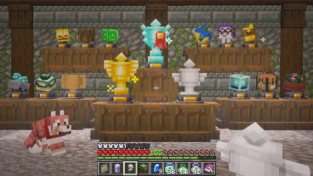 Screenshot of the Minecraft Bedrock Marketplace product UTILITY: Trophies, Stats, and More Add-On created by Pixelbiester.