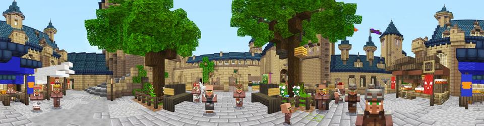 Panorama of the Minecraft Bedrock Marketplace product Wizard World created by Pixelbiester.