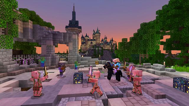 Screenshot of the Minecraft Bedrock Marketplace product Wizard World created by Pixelbiester.